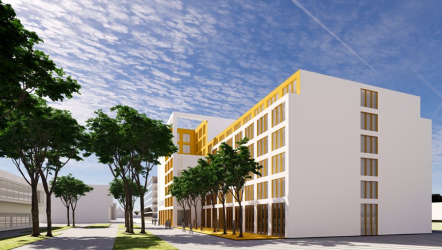 Houten woningcomplex