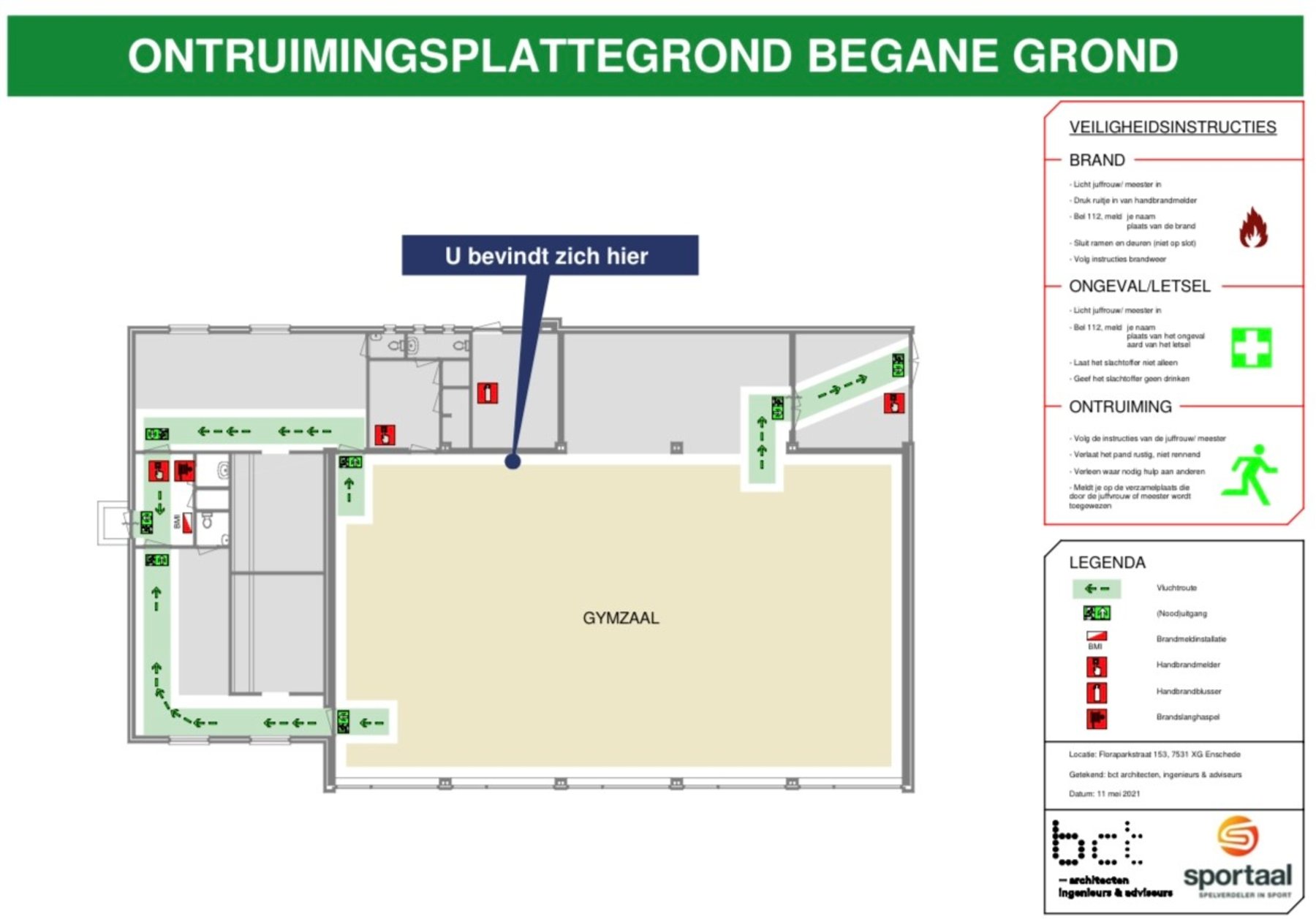 Brandveiligheid sporthallen en gymzalen Gemeente Enschede